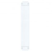 FB115CP - Zoo Hardware Fulton & Bray Finger Plate for FB114LCP and FB114RCP - 370 x 64mm Polished Chrome