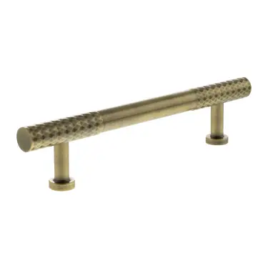 Click Here To Enlarge This Photo Of MHCD17128AB - Millhouse Brass Chrysler Diamond T-Bar Cabinet Pull Handle 128mm - Antique Brass