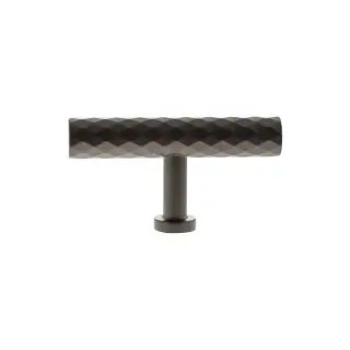 MHCD1675UDB - Millhouse Brass Chrysler Diamond T-Bar Cabinet Knob Handle - Urban Dark Bronze