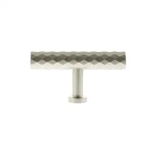 MHCD1675SN - Millhouse Brass Chrysler Diamond T-Bar Cabinet Knob Handle - Satin Nickel