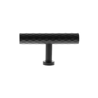 MHCD1675MB - Millhouse Brass Chrysler Diamond T-Bar Cabinet Knob Handle - Matt Black