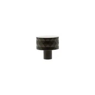 MHCD1530UDB - Millhouse Brass Chrysler Diamond Round Cabinet Knob Handle - Urban Dark Bronze