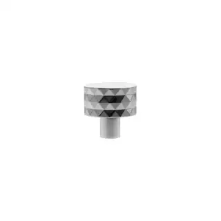 MHCD1530PC - Millhouse Brass Chrysler Diamond Round Cabinet Knob Handle - Polished Chrome