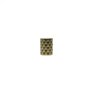 MHCD1420AB - Millhouse Brass Chrysler Diamond Cylinder Cabinet Knob Handle - Antique Brass