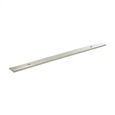 Click Here To Enlarge This Photo Of MHCBW160SN - Millhouse Brass (Wide) Cabinet Handle Backplate 160mm - Satin Nickel