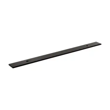 Click Here To Enlarge This Photo Of MHCBW160MB - Millhouse Brass (Wide) Cabinet Handle Backplate 160mm - Matt Black