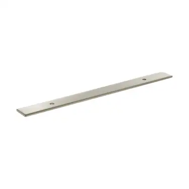 Click Here To Enlarge This Photo Of MHCBW128SN - Millhouse Brass (Wide) Cabinet Handle Backplate 128mm - Satin Nickel