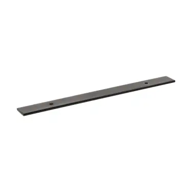 Click Here To Enlarge This Photo Of MHCBW128MB - Millhouse Brass (Wide) Cabinet Handle Backplate 128mm - Matt Black