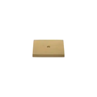 MHCBS50SB - Millhouse Brass Square Cabinet Handle Backplate - Satin Brass