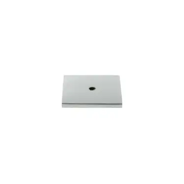 Click Here To Enlarge This Photo Of MHCBS50PC - Millhouse Brass Square Cabinet Handle Backplate - Polished Chrome
