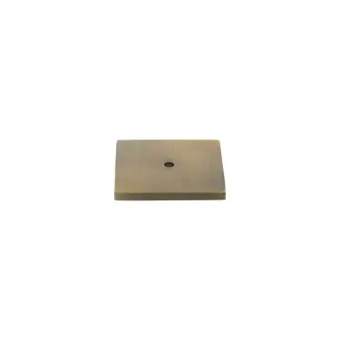 Click Here To Enlarge This Photo Of MHCBS50AB - Millhouse Brass Square Cabinet Handle Backplate - Antique Brass