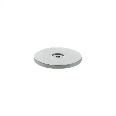 Click Here To Enlarge This Photo Of MHCBR49PC - Millhouse Brass Round Cabinet Handle Backplate - Polished Chrome