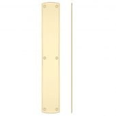 Zoo Hardware - FB119 Large Finger Plate for FB118L and FB118R - 457 x 76mm Polished Brass