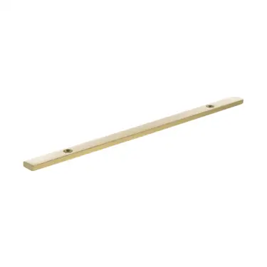 Click Here To Enlarge This Photo Of MHCBN160SB - Millhouse Brass (Narrow) Cabinet Handle Backplate 160mm - Satin Brass