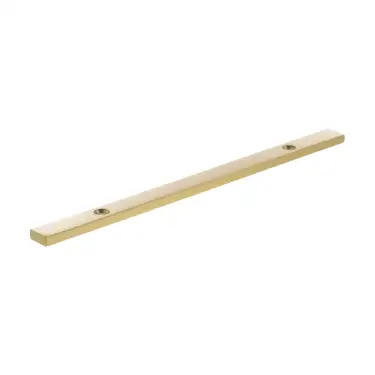 Click Here To Enlarge This Photo Of MHCBN128SB - Millhouse Brass (Narrow) Cabinet Handle Backplate 128mm - Satin Brass