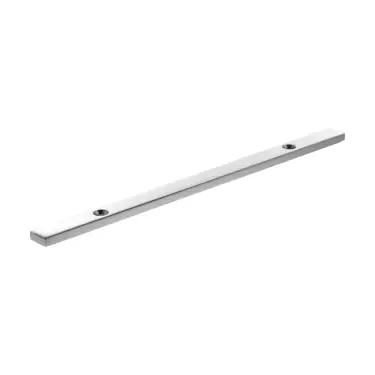 Click Here To Enlarge This Photo Of MHCBN128PC - Millhouse Brass (Narrow) Cabinet Handle Backplate 128mm - Polished Chrome
