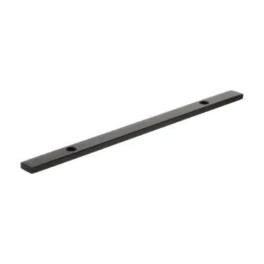 Click Here To Enlarge This Photo Of MHCBN128MB - Millhouse Brass (Narrow) Cabinet Handle Backplate 128mm - Matt Black