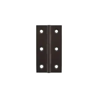 MHBH75UDB - Millhouse Brass Cabinet Butt Hinges 75mm x 41mm x 2mm - Urban Dark Bronze