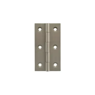 Click Here To Enlarge This Photo Of MHBH75SN - Millhouse Brass Cabinet Butt Hinges 75mm x 41mm x 2mm - Satin Nickel