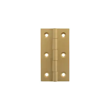 Click Here To Enlarge This Photo Of MHBH75SB - Millhouse Brass Cabinet Butt Hinges 75mm x 41mm x 2mm - Satin Brass