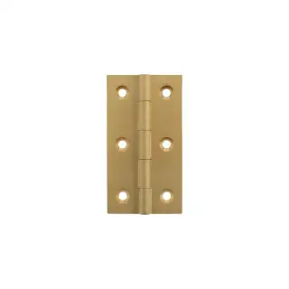 MHBH75SB - Millhouse Brass Cabinet Butt Hinges 75mm x 41mm x 2mm - Satin Brass