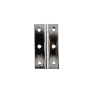 MHBH75PC - Millhouse Brass Cabinet Butt Hinges 75mm x 41mm x 2mm - Polished Chrome