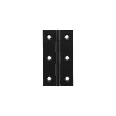 Click Here To Enlarge This Photo Of MHBH75MB - Millhouse Brass Cabinet Butt Hinges 75mm x 41mm x 2mm - Matt Black