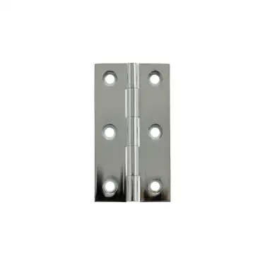 Click Here To Enlarge This Photo Of MHBH64PC - Millhouse Brass Cabinet Butt Hinges 64mm x 35mm x 2mm - Polished Chrome