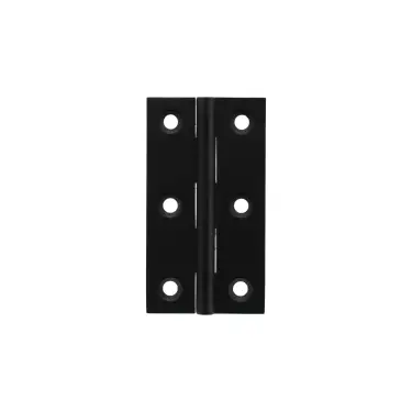 Click Here To Enlarge This Photo Of MHBH64MB - Millhouse Brass Cabinet Butt Hinges 64mm x 35mm x 2mm - Matt Black