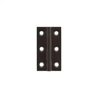 MHBH50UDB - Millhouse Brass Cabinet Butt Hinges 50mm x 28mm x 2mm - Urban Dark Bronze