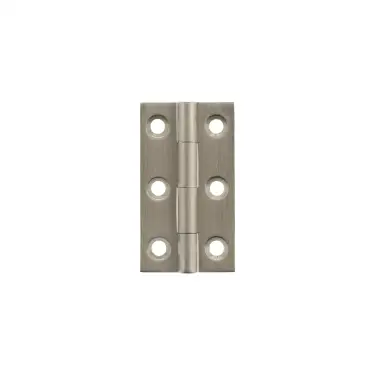 Click Here To Enlarge This Photo Of MHBH50SN - Millhouse Brass Cabinet Butt Hinges 50mm x 28mm x 2mm - Satin Nickel
