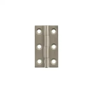 MHBH50SN - Millhouse Brass Cabinet Butt Hinges 50mm x 28mm x 2mm - Satin Nickel