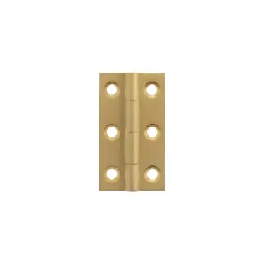 Click Here To Enlarge This Photo Of MHBH50SB - Millhouse Brass Cabinet Butt Hinges 50mm x 28mm x 2mm - Satin Brass