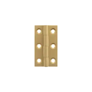 MHBH50SB - Millhouse Brass Cabinet Butt Hinges 50mm x 28mm x 2mm - Satin Brass