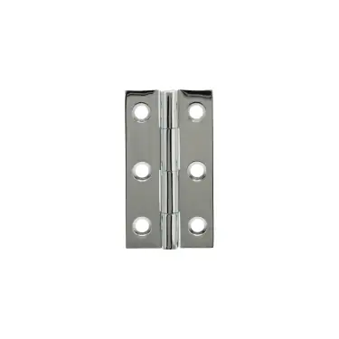 Click Here To Enlarge This Photo Of MHBH50PC - Millhouse Brass Cabinet Butt Hinges 50mm x 28mm x 2mm - Polished Chrome