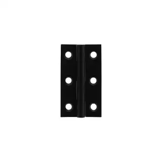 MHBH50MB - Millhouse Brass Cabinet Butt Hinges 50mm x 28mm x 2mm - Matt Black