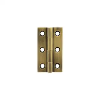 MHBH50AB - Millhouse Brass Cabinet Butt Hinges 50mm x 28mm x 2mm - Antique Brass