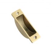 FB13 - Zoo Hardware Fulton & Bray Easyclean Dust Socket for Flush Bolts (Wood) 62 x 19mm Polished Brass