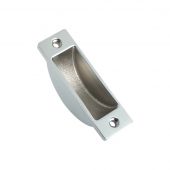 FB13CP - Zoo Hardware Fulton & Bray Easyclean Dust Socket for Flush Bolts (Wood) 62 x 19mm Polished Chrome
