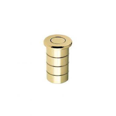 Click Here To Enlarge This Photo Of FB14 - Zoo Hardware Fulton & Bray Dust Socket for Flush Bolts (Concrete) 20mm dia. x 25mm Polished Brass