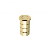 FB14 - Zoo Hardware Fulton & Bray Dust Socket for Flush Bolts (Concrete) 20mm dia. x 25mm Polished Brass