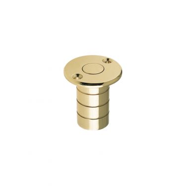 Click Here To Enlarge This Photo Of FB14A - Zoo Hardware Fulton & Bray Dust Socket for Flush Bolts (Wood) 20mm dia. x 38mm Polished Brass