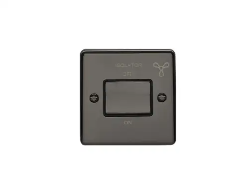 Click Here To Enlarge This Photo Of ENFSWBNB - Eurolite 6Amp Fan Isolator Switch Black Nickel with Black Trim (Enhance Range)