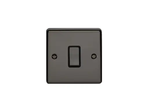 Click Here To Enlarge This Photo Of EN20ASWBNB - Eurolite 1 Gang 20Amp DP Switch Black Nickel with Black Trim (Enhance Range)