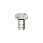 FB14ACP - Zoo Hardware Fulton & Bray Dust Socket for Flush Bolts (Wood) 20mm dia. x 38mm Polished Chrome