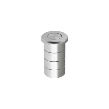 Click Here To Enlarge This Photo Of FB14SC - Zoo Hardware Fulton & Bray Dust Socket for Flush Bolts (Concrete) 20mm dia. x 25mm Satin Chrome