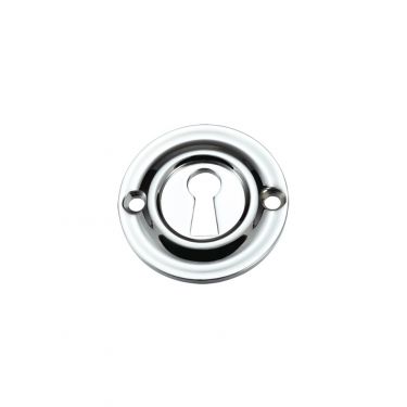 Click Here To Enlarge This Photo Of FB18CP - Zoo Hardware Fulton & Bray Standard Key Profile Escutcheon Polished Chrome