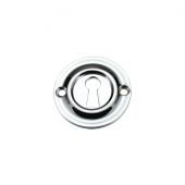 FB18CP - Zoo Hardware Fulton & Bray Standard Key Profile Escutcheon Polished Chrome
