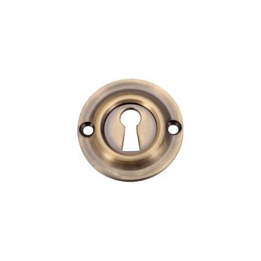 Click Here To Enlarge This Photo Of FB18FB - Zoo Hardware Fulton & Bray Standard Key Profile Escutcheon Florentine Bronze