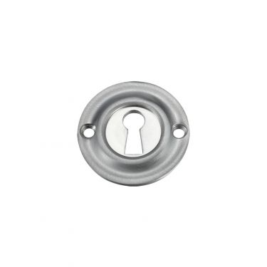 Click Here To Enlarge This Photo Of FB18SC - Zoo Hardware Fulton & Bray Standard Key Profile Escutcheon Satin Chrome